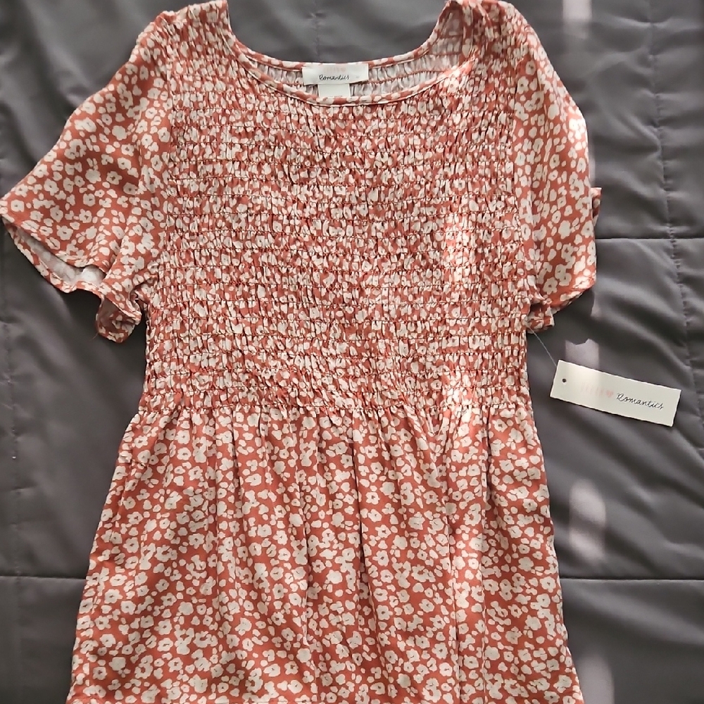 URBAN Romantics Peach Floral Dress